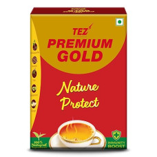 Deals, Discounts & Offers on  - TEZ Premium Gold Nature Protect Assam Black Loose CTC Leaf Tea, 250 Grams Box, with 5 Ayurvedic Herbal Ingredients | Ashwagandha, Mulethi (Licorice), Cardamom (Elachi), Tulsi (Basil), Ginger (Adrak) | Rich in Taste