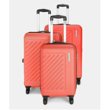 Deals, Discounts & Offers on  - METRONAUTHard Body Set of 3 Luggage 4 Wheels - TRACK- Scarlet Red- Combo Set (30