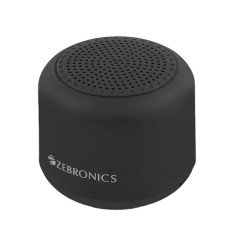Deals, Discounts & Offers on Electronics - ZEBRONICS New Launch Pixie Portable Speaker, 5 Watts, Supports Bluetooth, TWS Function, mSD, Compact Design, Call Function, Carry Loop, Upto 7h Backup (Black)