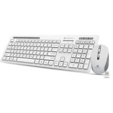 Deals, Discounts & Offers on Laptop Accessories - ZEBRONICS Zeb-Companion 500 and Mouse Combo Wireless Desktop Keyboard(White, Grey)