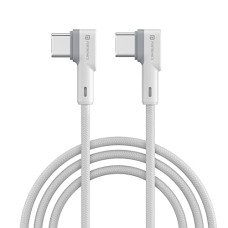 Deals, Discounts & Offers on  - Portronics Konnect L 60W PD Type C to Type C Mobile Charging Cable, 1.2M, Fast Data Sync, Tangle Resistant, TPE+Nylon Braided(White)