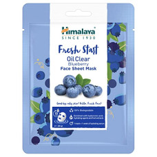 Deals, Discounts & Offers on Beauty Care - Himalaya Fresh Start Oil Clear Bluberry Sheet Mask (Pack of 3), Blue, (7004919X3)
