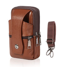 Deals, Discounts & Offers on  - SHAFIRE Leather Mobile Pouch For Men,Multifunction Belt Pouch