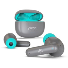 Deals, Discounts & Offers on Headphones - pTron Bassbuds Zen In-Ear TWS Earbuds with Quad ENC Mic, 50Hrs Playtime, Low Latency, Bluetooth 5.3 Wireless Headphones, Deep Bass,Touch Control,Type-C Fast Charging & IPX4 Water Resistant (Cool Grey)