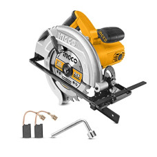 Deals, Discounts & Offers on  - INGCO Circular Saw, 1400W | 4800rpm Electric Saw, Update Handle, Adjustable Cutting Depth/Bevel Cutting Corded Saw with 185mm Blade