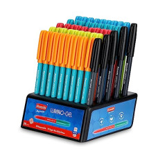 Deals, Discounts & Offers on Electronics - Reynolds LUMINO GEL 50 CT BLUE - DISPENSER | Gel Pen Set With Comfortable Grip | Pens For Writing | School and Office Stationery | Pens For Students | 0.6 mm Tip Size