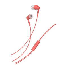 Deals, Discounts & Offers on Headphones - Nokia Buds (Wb-101) Powerful Bass Performance Wired In Ear Earphones With Mic For Clear Voice Calls, Virtual Assistant Control Enabled Angled Acoustic Tubes For A Comfortable And Secure Fit, Red