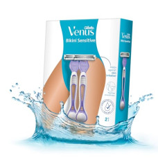 Deals, Discounts & Offers on Health & Personal Care - Gillette Venus Bikini Sensitive Hair Removal, 2 Women Razors |Intimate care| Derm Tested|No irritation