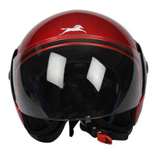 Deals, Discounts & Offers on  - TVS Helmet Half Face Motorbike Helmet (Red-BL)