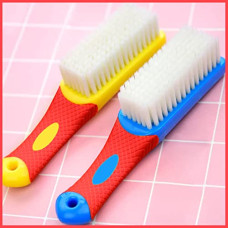 Deals, Discounts & Offers on  - Wolpin Multipurpose Bathroom Cleaning Brush Pack of 2 Sink Brush, Shoe Brush (Red & Blue)