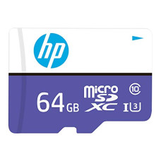 Deals, Discounts & Offers on  - HP Micro SD Card 64GB with Adapter U3 (Write Speed 60MB/s & Read Speed 100 MB/s Records 4K UHD and Fill HD Video, Purple)