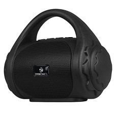 Deals, Discounts & Offers on  - Zebronics ZEB-COUNTY 3W Wireless Bluetooth Portable Speaker With Supporting Carry Handle, USB, SD Card, AUX, FM & Call Function. (Black)