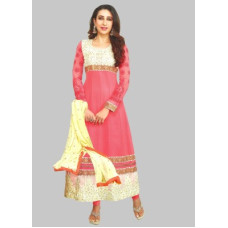 Deals, Discounts & Offers on  - ReyaUnstitched Georgette Salwar Suit Material Embroidered