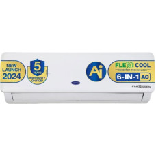Deals, Discounts & Offers on Air Conditioners - CARRIER 2024 Model AI Flexicool Convertible 6-in-1 Cooling 1.5 Ton 3 Star Split Inverter Dual Filtration with HD & Auto Cleanser AC with PM 2.5 Filter - White(18K ESTER NEO EXi+ INVERTER R32 SPLIT AC (CAI18ER3R34F0), Copper Condenser)