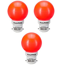 Deals, Discounts & Offers on  - Halonix B22 0.5-Watt LED 0.5W Round Night Bulb (Red) - Pack of 3