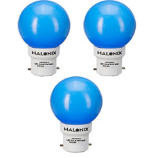 Deals, Discounts & Offers on  - Halonix B22 0.5-Watt Led 0.5W Night Bulb (Pack of 3, Blue, Round)
