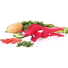 Deals, Discounts & Offers on  - Ganesh Handy Vegetable Cutter with Peeler 2 in 1 Veg Cutter Stainless Steel 5 Sharp Blade Vegetable & Fruit Cutter