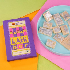 Deals, Discounts & Offers on  - GO DESi Badam Katli Bar, 2 x 60 gm, 63% Almonds, Almond Bar, Sweets Indian Mithai Gift, Individually Wrapped
