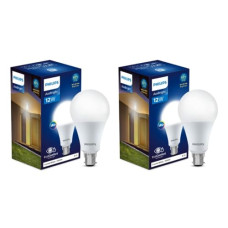 Deals, Discounts & Offers on  - Philips StellarBright 12-Watt LED Bulb B22 Base (Crystal White, Pack of 2)