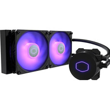 Deals, Discounts & Offers on  - Cooler Master MasterLiquid ML240L RGB V2 CPU Liquid Cooler - Black | Support Intel & AMD CPU Socket AM5, AM4, AM3, LGA1700, 1200, 2066, 1151 | 3rd Gen Dual Chamber Pump | 240mm Close-Loop AIO