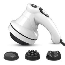 Deals, Discounts & Offers on  - AGARO Atom Electric Handheld Full Body Massager with 3 Massage Heads, Mesh Cover, Variable Speed Settings