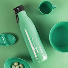 Deals, Discounts & Offers on  - CELLO Puro Steel-X Neo 900 | Cold Water Bottle with Inner Steel and Outer Plastic | Insulated Kids Water Bottle | 720ml, Green