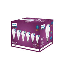 Deals, Discounts & Offers on  - Philips 9-Watts Multipack B22 LED Cool Day White LED Bulb, Pack of 6, (Ace Saver)