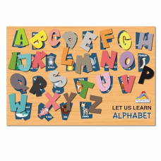 Deals, Discounts & Offers on  - Playhills Alphabet Learning 3D Wooden Puzzle Set for Kids, Educational Play
