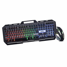 Deals, Discounts & Offers on  - Zebion Ninja Premium Gaming Wired Keyboard Mouse Combo with RGB Light, 6 Button Mouse with RGB Light, Metal Body, 1year Warranty, Black Color