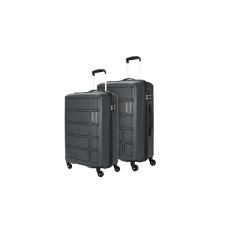 Deals, Discounts & Offers on  - American Tourister kamiliant Harrier 2 Pc Set 55 cms & 68 cms- Small & Medium Polypropylene (PP) Hard Sided 4 Wheels Spinner Luggage Set/Suitcase Set/Trolley Bag Set (Iron Grey)