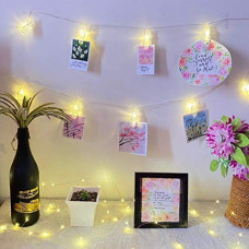 Deals, Discounts & Offers on  - Lexton 20 Piece Photo Clips String Light Battery Powered (Battery Not Included)