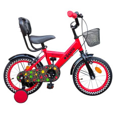 Deals, Discounts & Offers on  - Beetle Sprinkles, 14T Kids Bike, 10 Inch Frame, Red, Single Speed Bike with Steel Frame & Chequered Tyres, Ideal