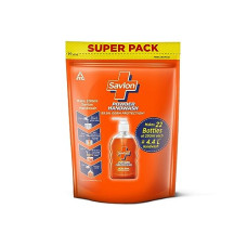 Deals, Discounts & Offers on  - Savlon Powder-to-Gel Foaming Handwash Refill Super Pack, 200g, Makes 4.4L Hand wash or 22 bottles of 200ml each, Soft, Moisturized Hands, Fresh Fragrance, Re-sealable Pouch