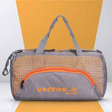 Deals, Discounts & Offers on  - Vector X Polyester Blitz Gym Bag (Grey-Orange)