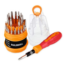 Deals, Discounts & Offers on  - Buildskill Laptop Screwdriver Set, 31-Piece Precision Screw Driver Set, Strong Magnetic Handle, Easily Assembled & Disassembled, Ideal Laptop Tool Kit, Mobile Tool Kit, Convenient Carry Case