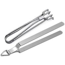 Deals, Discounts & Offers on  - Dynore Stainless Steel Chapati Roti Chimta with Pakkad Utensil Holder, 1 Ounce (DS_1076)