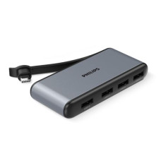 Deals, Discounts & Offers on  - PHILIPS 4 in 1 Type C USB HUB with USB C to 4 x USB A Type C Port Devices