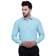 Deals, Discounts & Offers on Men - [Size 40] Style Quotient Mens Blue Slim Fit Striped Casual Shirt