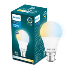 Deals, Discounts & Offers on  - PHILIPS 10-watt LED Bulb | 3 Colors in 1 LED Bulb | Scene Switch Bulb