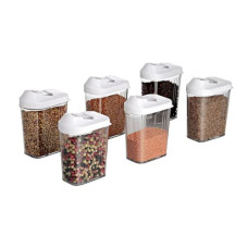 Deals, Discounts & Offers on  - Suzec Easy Flow Dispenser 750ml, Kitchen Storage Containers Jars Set, Plastic Dispenser/Container/Jar Set