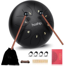 Deals, Discounts & Offers on  - HASTHIP Steel Tongue Drum 8 Note, 6 inch Percussion Instrument Handpan Drum with Bag, Music Book and Mallets