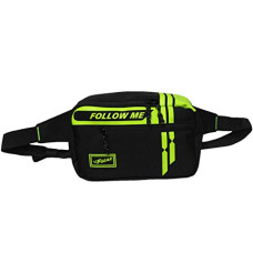 Deals, Discounts & Offers on  - F Gear Amiable Black Green Sports Waist Bag (3387)