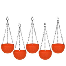 Deals, Discounts & Offers on Gardening Tools - GTB Hanging PLANTERS Round Shape Garden Hanging Flower Port | Crystal Flower Pots Flower Pot | Hanging Planter | Metal Hanging Chain | Flower Pots
