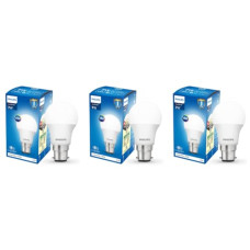 Deals, Discounts & Offers on  - PHILIPS Base B22D 7-Watt Led Bulb (Pack of 3, White, Cool Day Light)