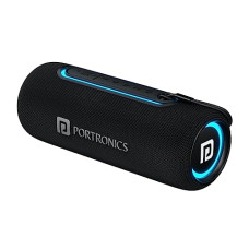 Deals, Discounts & Offers on  - Portronics Resound 2 15W HD Sound Portable Wireless Bluetooth Speaker, in-Built Mic, RGB Lights, TWS Connectivity, Bluetooth v5.3, IPX5 Water Resistant, Type C Charging Port(Black)