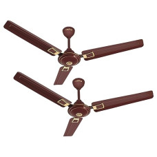 Deals, Discounts & Offers on  - ACTIVA 1200 MM High Speed 390 RPM BEE Approved Apsra Deco Ceiling Fan Brown- 2 Year Warranty Pack of 2