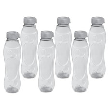 Deals, Discounts & Offers on  - Milton Grammy Pet Water Bottle Set of 6, 1 Litre Each, Grey | BPA Free | Food Grade | Recyclable | Resuable | Sports | Gym | Home | Kitchen | Travel Bottle | Hiking | Treking | Reusable