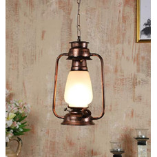 Deals, Discounts & Offers on  - Tu Casa Ntu-138 Milky Glass Hanging Lantern by Holder Type B-22 (Bulb Not Included) - White