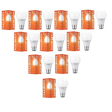 Deals, Discounts & Offers on  - Halonix 10 Watt B22D LED Cool Day Light Bulb, Pack of 10, White