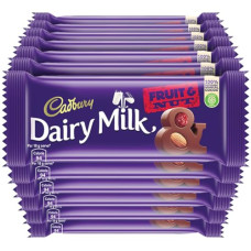 Deals, Discounts & Offers on  - Cadbury Dairy Milk Fruit and Nut Chocolate Bar, 1.2 Kilograms (Pack of 12)